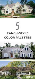 Looking To Update Your Ranch Style Home With A New Exterior Paint Color Check Out These 5 Color Palettes Exterior House Colors House Exterior Ranch Style Home