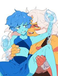 Rule34 - If it exists, there is porn of it  nano8 8, gem (species), jasper  (steven universe), lapis lazuli (steven universe)  2498393