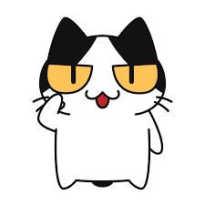 了解のポーズをする猫の無料イラスト | 無料イラスト＆かわいいフリー素材集 ねこ画伯コハクちゃん