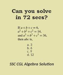 Ssc Cgl Algebra Solution Set11 Math Methods Algebra This Or That Questions