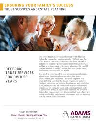 Trust Services by Adams Bank & Trust