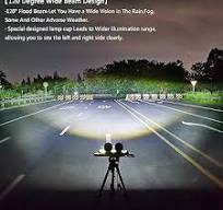 5 Inch Round 30W Fog Light White 6000K Led Pods White Flood Beam For Car  4x4 Offroad Truck ATV 12V 24V Led Angel Eyes Motorcycle Waterproof Driving  ...