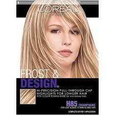 Only apply dye from the middle of a strand to the bottom. Amazon Com L Oreal Paris Frost And Design Cap Hair Highlights For Long Hair H85 Champagne 1 Kit Beauty