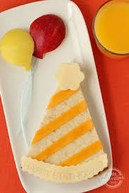 Birthday Party Hat Sandwich Food Kids Meals Fun Kids Food