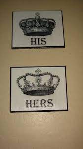 The new piece of crown mold has an angle as well. Pastry House His Hers Wall Art Diy Wall Art Painted Curtains Wall Art Free Printables