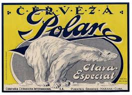 1950s Cuba Cerveza Polar Beer Bottle Label Cuba Vintage Advertising Posters Advertising Poster