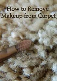 how to remove makeup from carpet