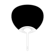 名入れうちわ（無地） ミニサイズ｜ノベルティ・オリジナルグッズ・記念品ならラクスル