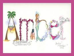 Dozens of resources can help you find last name origins. 5 Letter Personalized Name Art Illustration Original Etsy Name Drawings Name Art Illustration Art