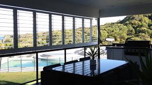 Aluminium shutters are great outdoors. Aluminium Louvre Shutter