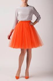 Orange Tulle Skirt Handmade Tutu Skirt High Quality By Fanfaronada Fashion Tulle Skirt Tuille Skirt