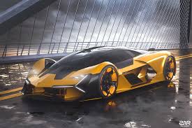 Lamborghini Terzo Millennio On Behance Mobil Futuristik Mobil Sport Mobil Impian