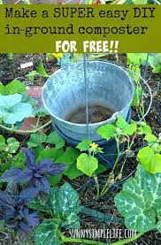 How To Make An Inground Composter For Your Garden How To Make Compost Diy Compost Compost Tea