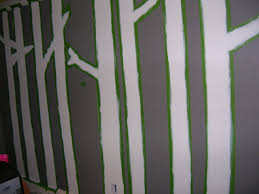 Diy Birch Tree Wall Art Priss This Diy Painted Birch Tree Wall Forest Mural Forest Mural Wall Art Birch Trees Tree Wall Murals