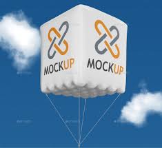 6 Advertising Balloon Mockups Ad Layered Affiliate Psd Mockups Advertising Balloon Advertising Balloons Business Cards Diy Templates Balloons