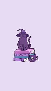 Halloween Wallpaper And Fondos Afbeelding Holiday Halloween Halloween Wallpaper Iphone Cat Phone Wallpaper Witchy Wallpaper