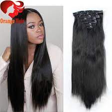 Cheap Silky Straight Remy Human Hair Clip In Extensions Brazilian Clip In Hair Extensions For Black Wom Human Hair Clip Ins Clip In Hair Extensions Hair Styles