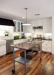 Stainless Steel Kitchen Island Stainless Steel Kitchen Island Home Kitchens Farmhouse Kitchen