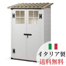 楽天市場 おしゃれ 物置 スリム 屋外 小型 小屋 diy キット 倉庫 庭 収納庫 トスカーナエヴォ100 w1225mm garofalo ガロファロ 代引不可 エクステリア通販プルーマガーデン おしゃれ物置 小屋 diy キット 小屋 diy 簡単