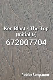 Signing up for roblox is not a huge deal. Ken Blast The Top Initial D Roblox Id Roblox Music Codes Songs Roblox Nightcore