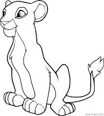 Nala coloring pages are a fun way for kids of all ages to develop creativity, focus, motor skills and color recognition. Nala Lion Coloring Page Coloringall