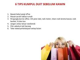 Tips tambahan kumpul duit kahwin. Casolavo Tips Kumpul Duit Sebelum Kahwin Jom Berjimat Facebook