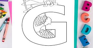 Free printable valentine's day coloring pages. Letter G Coloring Page Download Print Learn Kids Activities Blog Techiazi