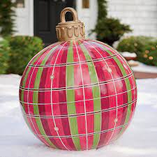 Whether you're trying to add a little personality to your front yard or create a beautiful and relaxing oasis out back, you'll love our large selection of outdoor décor. These Oversized Christmas Ornaments Make Outdoor Decorations Stylish Again