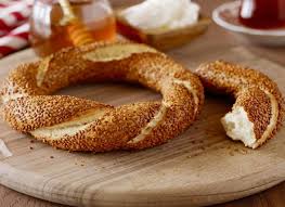 Simit Is A Circle Shaped Bread That Can Consider As Turkish Fast Food I Said Fast Food Because You Can Find Simit Almost In Food Simit Recipe Turkish Recipes
