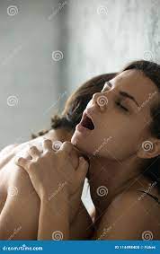 Passionate Sensual Woman Moaning Feeling Pleasure Having Sex, Ve Stock  Image - Image of desire, caressing: 114498405
