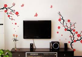 Plum Bossoms Wall Decal Removable Vinyl Art Stickers Home Decor