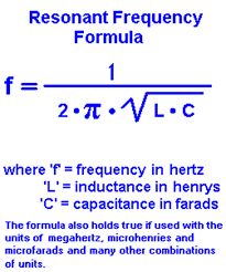 Resonant Frequency Formula Engineeringstudents Electronic Engineering Electrical Engineering Electronics Basics