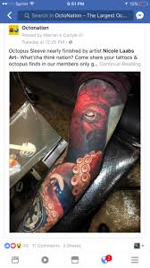 Incredible tattoos of those incredible tattoos of those creatures of the deep. Tumblr