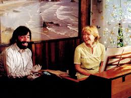 Martin Scorsese on the set of ALICE DOESN'T LIVE HERE ANYMORE ('74) with  Ellen Burstyn