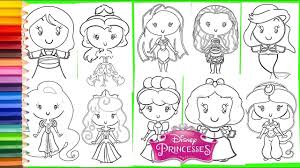 Maybe you would eat like a princess? All Disney Princess Cuties Compilation Coloring Pages For Kids Youtube