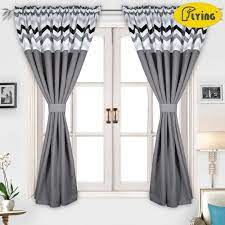 The whole curtain is having a pinching pattern. Flying Curtain With Printing Waves Colors Designs Heavy Cloth Window Curtain For Bedroom Window And Big Window Curtains Aliexpress