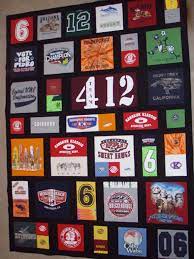 When I Saw A Pin Of A T Shirt Quilt I Did A Google Search I Found This Layout From A Place That Will Make Them F Tshirt Quilt Pattern Shirt Quilt