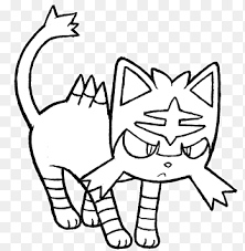 It has a short muzzle with a tiny, black nose, red eyes with yellow sclerae, and short, pointed ears with pale gray insides. Litten Png Images Pngegg