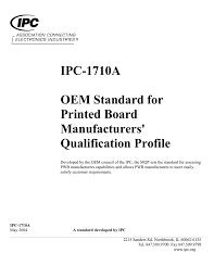 Ipc 1710a Oem Standard For Printed Board Manufacturers