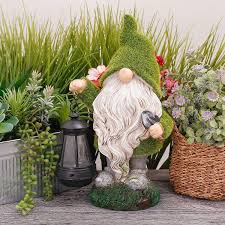 Teresa S Collections Led Solarleuchte Gartenzwerg Mit Laterne 33cm Gartenwichtel Zwerg Gartenfiguren Aus Kunstha In 2020 Gartendeko Figuren Gartenfiguren Solarleuchten