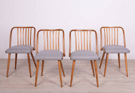 Ton contract and residential chairs, armchairs, barstools, tables, kids furniture, senior collection, coat stands Set Of 4 Dining Chairs By Antonin Suman For Ton 1960s 138261