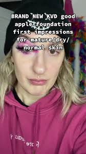 Review for the @kvdbeauty brand new good apple foundation, I am 34 yea...