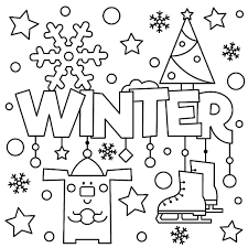 Choose from pictures of children skiing, snowboarding, fun in the snowy weather, cute animals in winter clothing, easy winter pictures for preschoolers to color, and more intricate designs for the bigger kids. 9 Winter Coloring Pages Free Pdf Jpg Format Download Free Premium Templates Coloring Library
