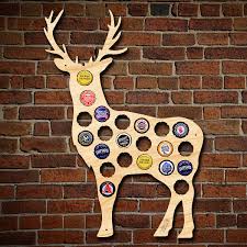 Buck Deer Beer Cap Map Decor Beer Cap Maps Cap Map Beer Caps
