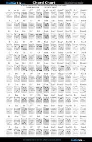 Free Guitar Chord Chart Poster In 2019 Guitar Chord Chart