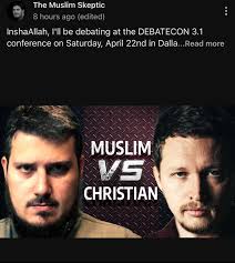 Existing debate coming up in 22 of April Daniel VS Inspiring Philosophy :  r/exmuslim