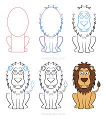 Il y a aussi les springboks on le rencontre également dans les savanes de namibie, au botswana et en angola. How To Draw A Lion Comment Dessiner Un Lion Art Drawings For Kids Tiger Art Drawing Lion Drawing Simple