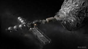 Asteroid Mining Ship Asteroid Mining Space Exploration Space Station