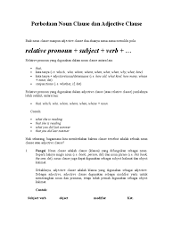 Check spelling or type a new query. Perbedaan Noun Clause Dan Adjective Clause