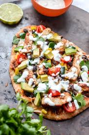 Southwestern Chicken Naan Pizza Recipe Naan Pizza Naan Pizza Healthy Recipes With Naan Bread